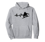 Snowboard Heartbeat Snowboarding Hoodie - Novelty Apparel Unisex
