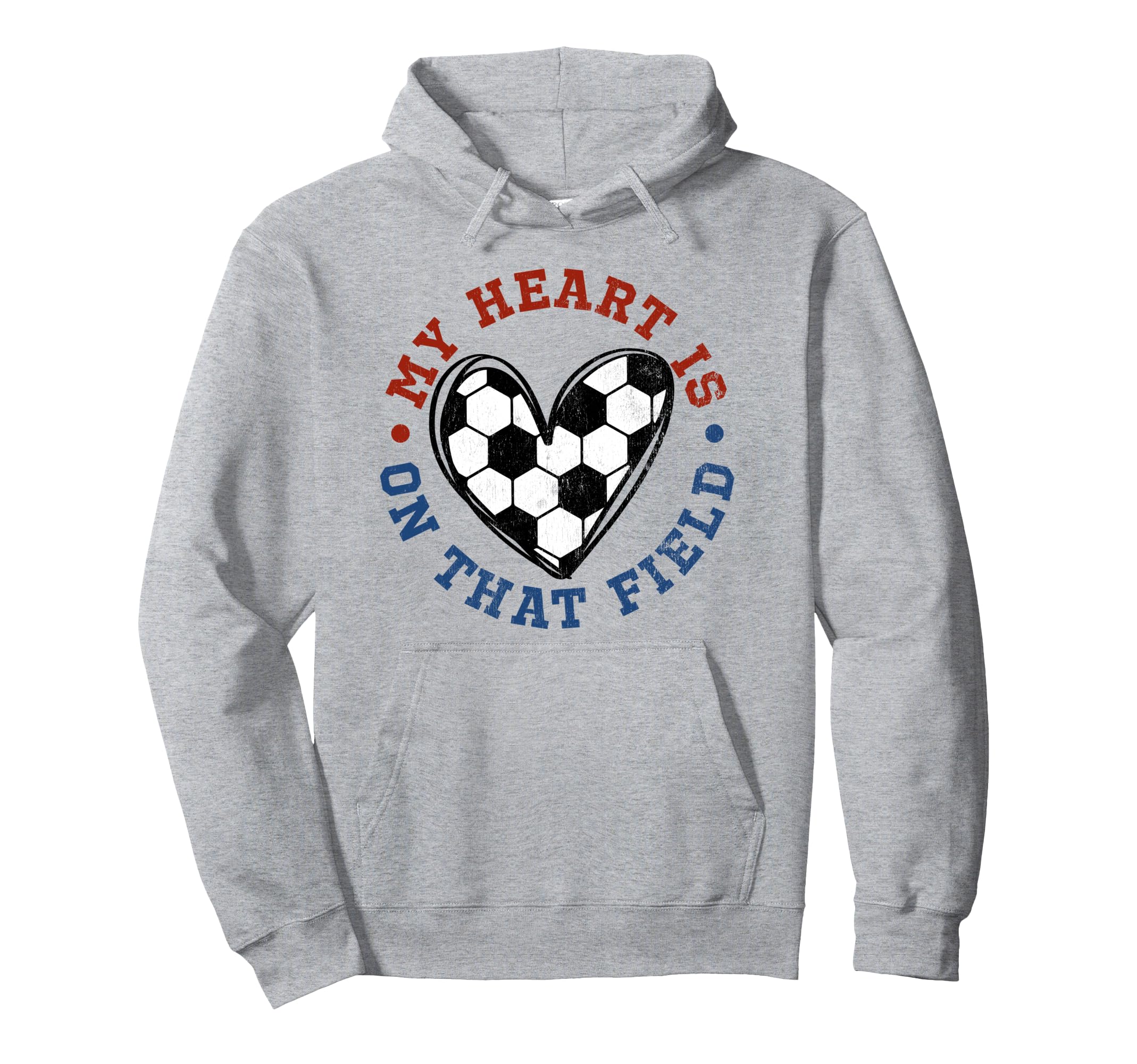 My Heart Is That Field Soccer Lover Mom Hoodie - Custom Art Print Unisex
