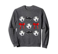 Soccer Balls Bows Womens Soccer Player Sweatshirt - Graphic Print Unisex