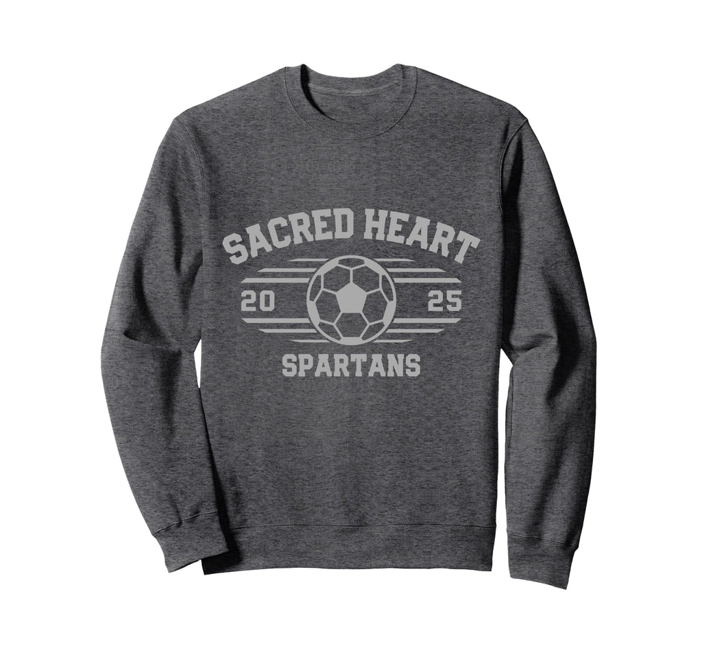 Sacred Heart Spartans Soccer Ball Sweatshirt - Streetwear Style Unisex