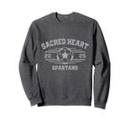 Sacred Heart Spartans Soccer Ball Sweatshirt - Streetwear Style Unisex
