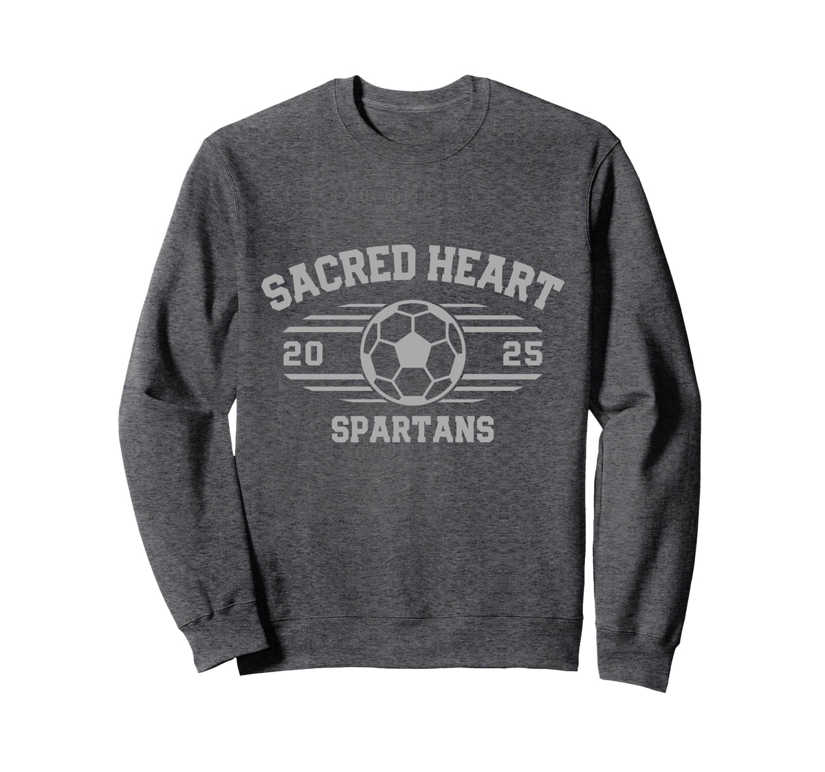 Sacred Heart Spartans Soccer Ball Sweatshirt - Streetwear Style Unisex