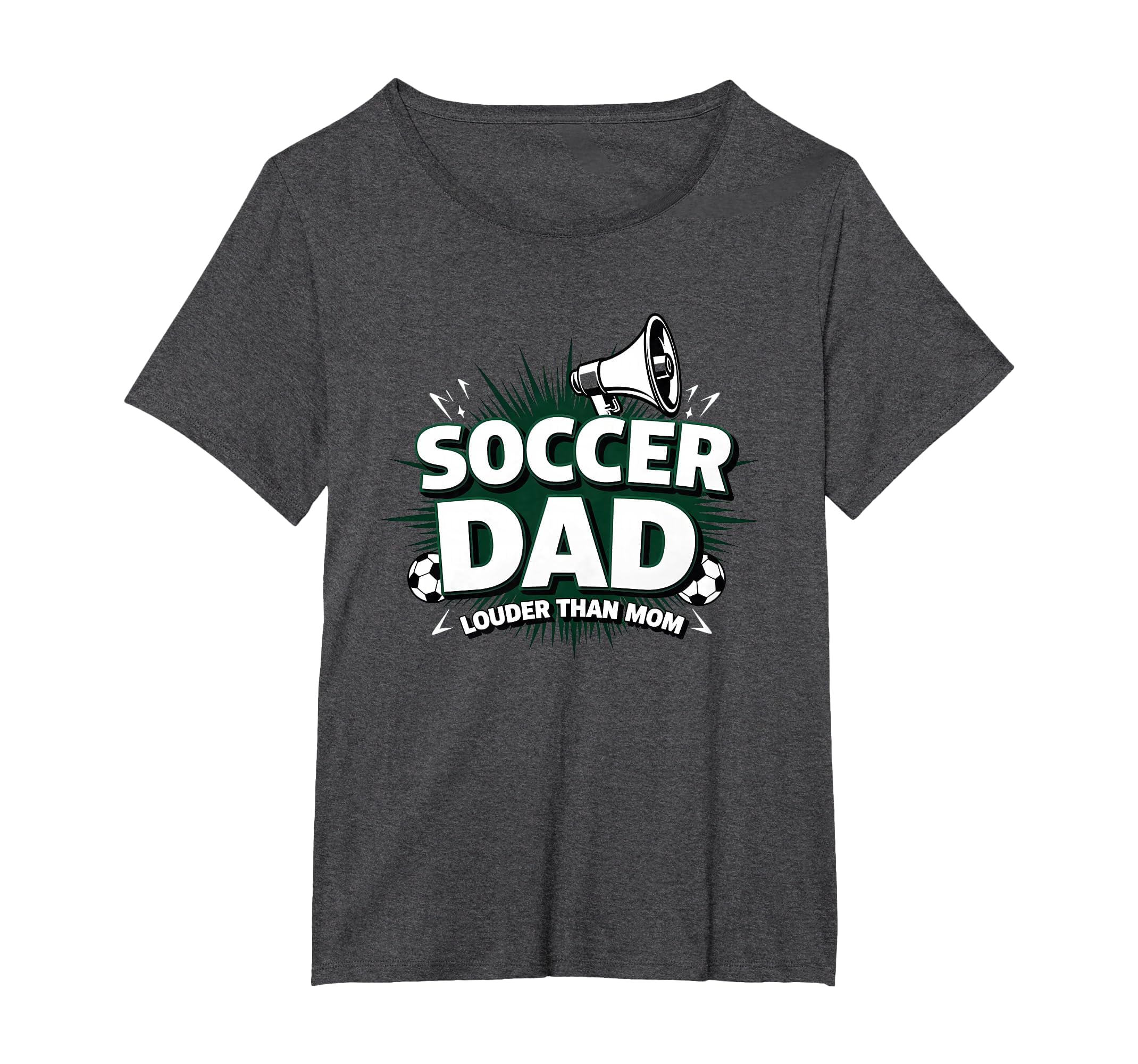 Soccer Dad Louder Than Mom T-Shirt - Casual Everyday Wear for Adults