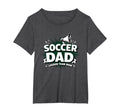 Soccer Dad Louder Than Mom Womens Plus T-Shirt - Graphic Print for Adults