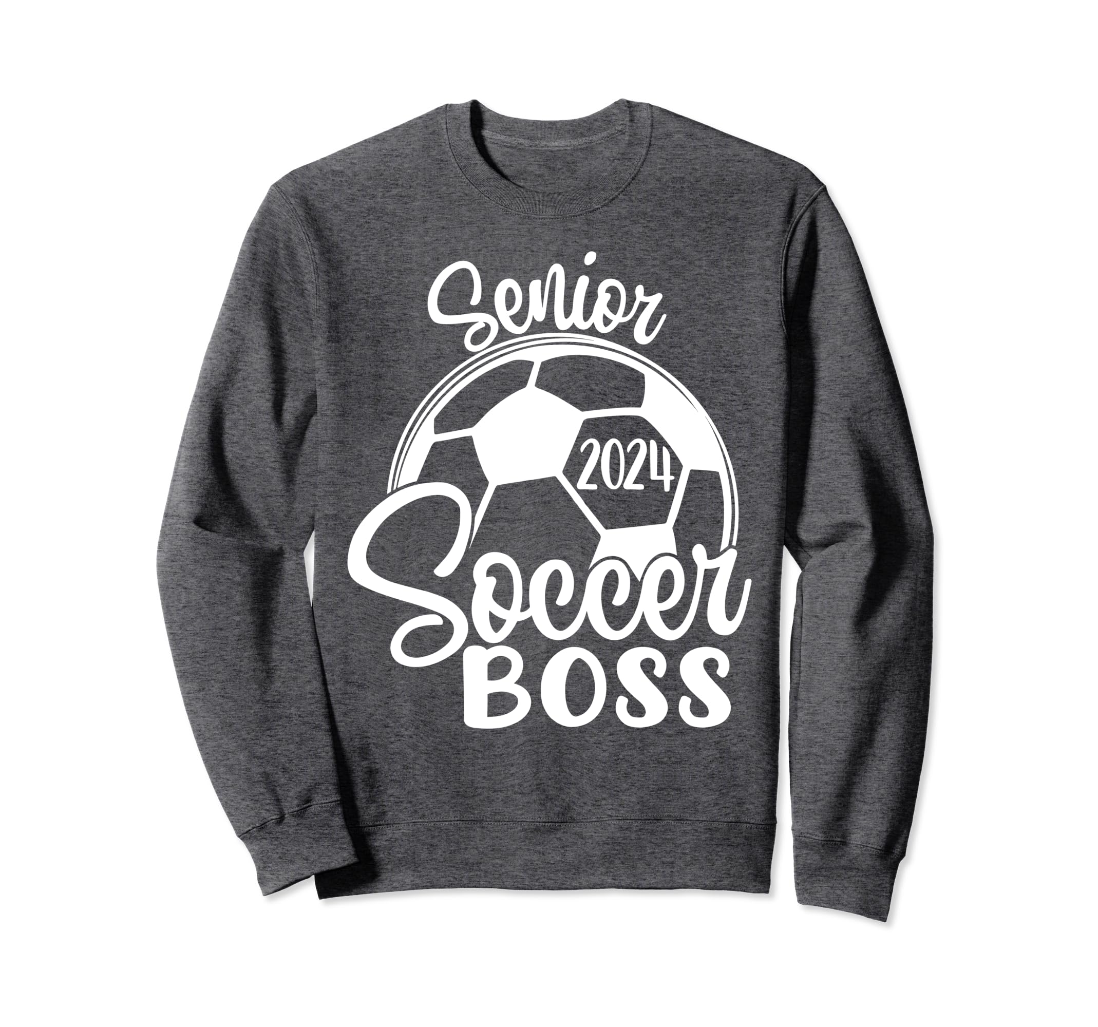 Senior Soccer Boss 2024 Class 2024 Sweatshirt - Minimalist Print Men Women