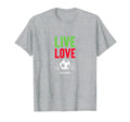 Live Love Soccer Inspiring Sports T-Shirt - Streetwear Style for Adults