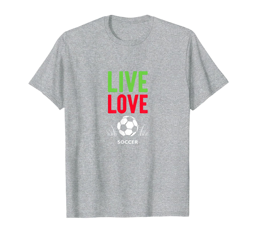 Live Love Soccer Inspiring Sports T-Shirt - Streetwear Style for Adults