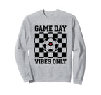 Groovy Soccer Soccer Game Day Vibes Only Sweatshirt - Graphic Print Unisex