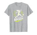 Born To Play Soccer Womens Inspirational T-Shirt - Minimalist Print Unisex