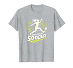 Born To Play Soccer Womens Inspirational T-Shirt - Streetwear Style Unisex