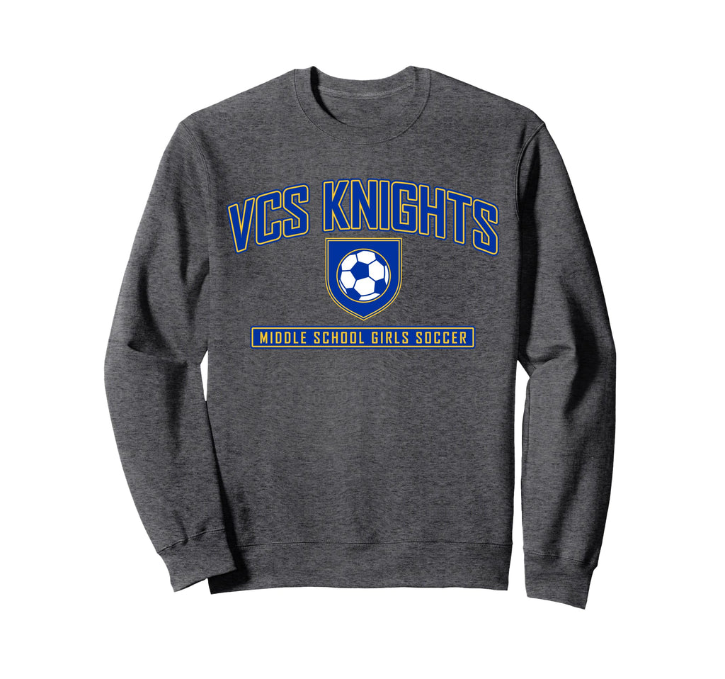 Vcs Knights Middle School Soccer Sweatshirt - Trendy Graphic for Adults