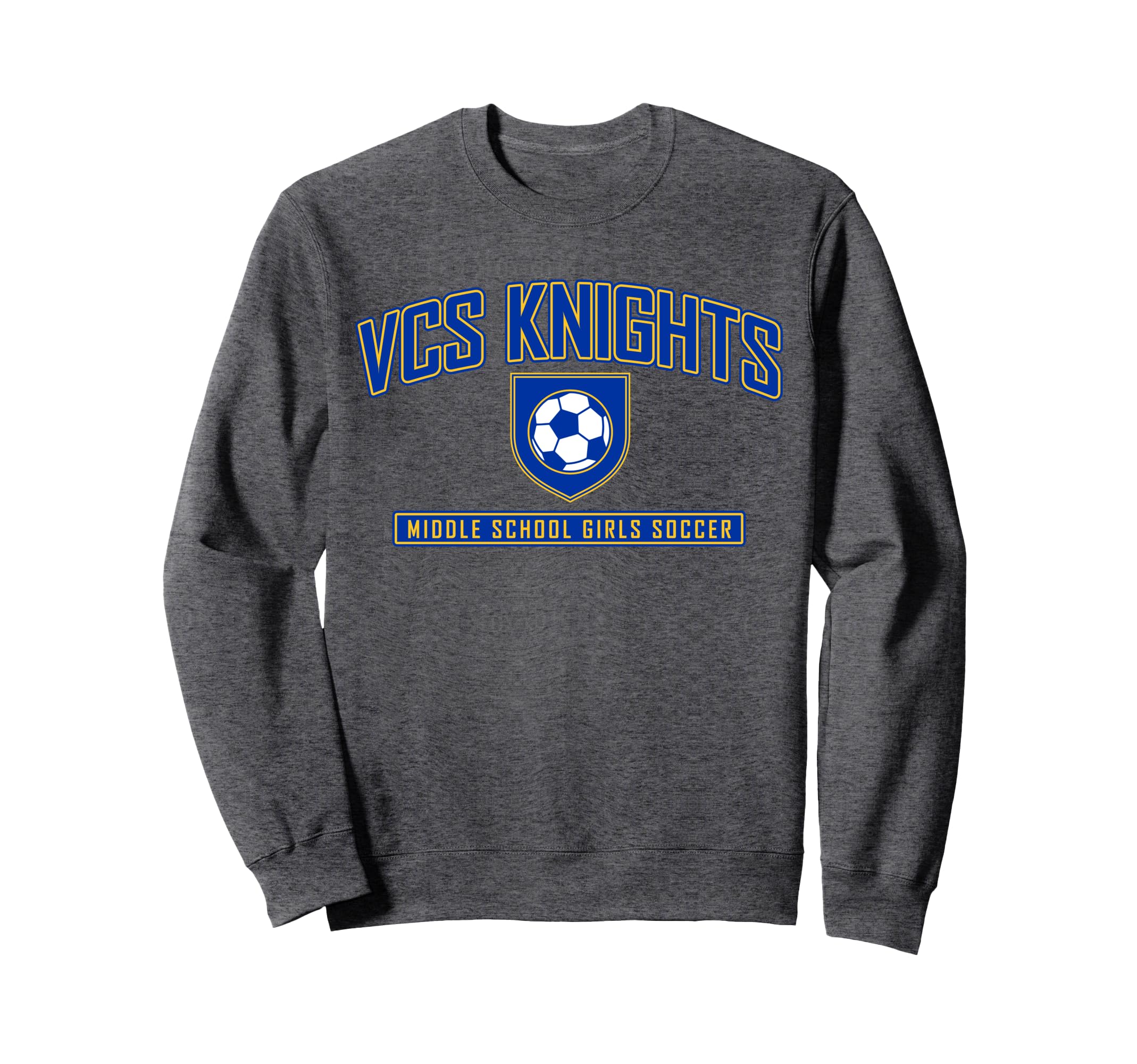 Vcs Knights Middle School Soccer Sweatshirt - Trendy Graphic for Adults