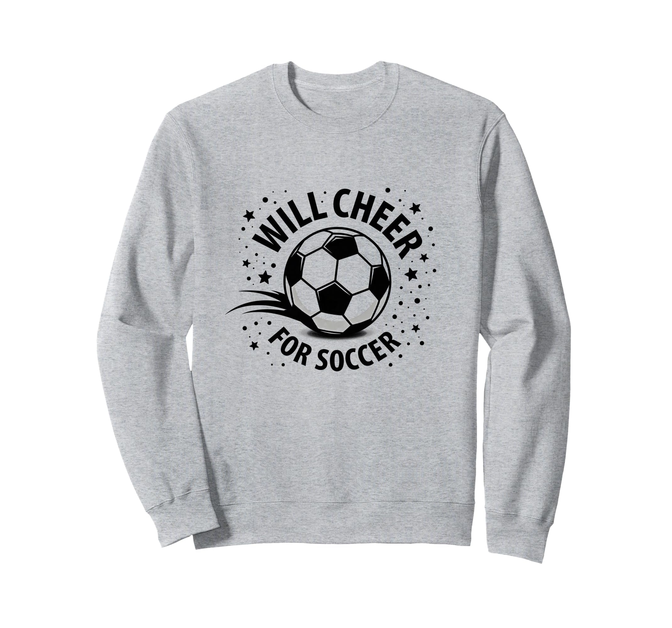 Will Cheer Soccer Spirited Fan Sweatshirt - Unique Graphic Men Women