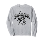 Mom Soccer Lover Soccer Mom Gift Sweatshirt - Minimalist Print Men Women