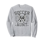Coquette Bow Soccer Aunt Game Day Sweatshirt - Streetwear Style Men Women