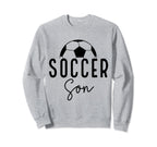 Soccer Son Player Coach Fan Game Day Sweatshirt - Novelty Apparel Unisex