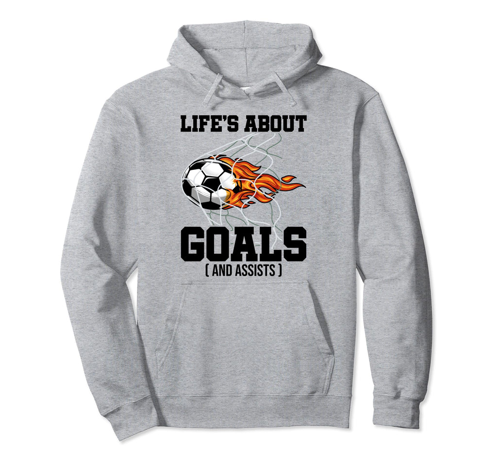 Life Is About Goals And Assist Sports Hoodie - Custom Art Print for Adults