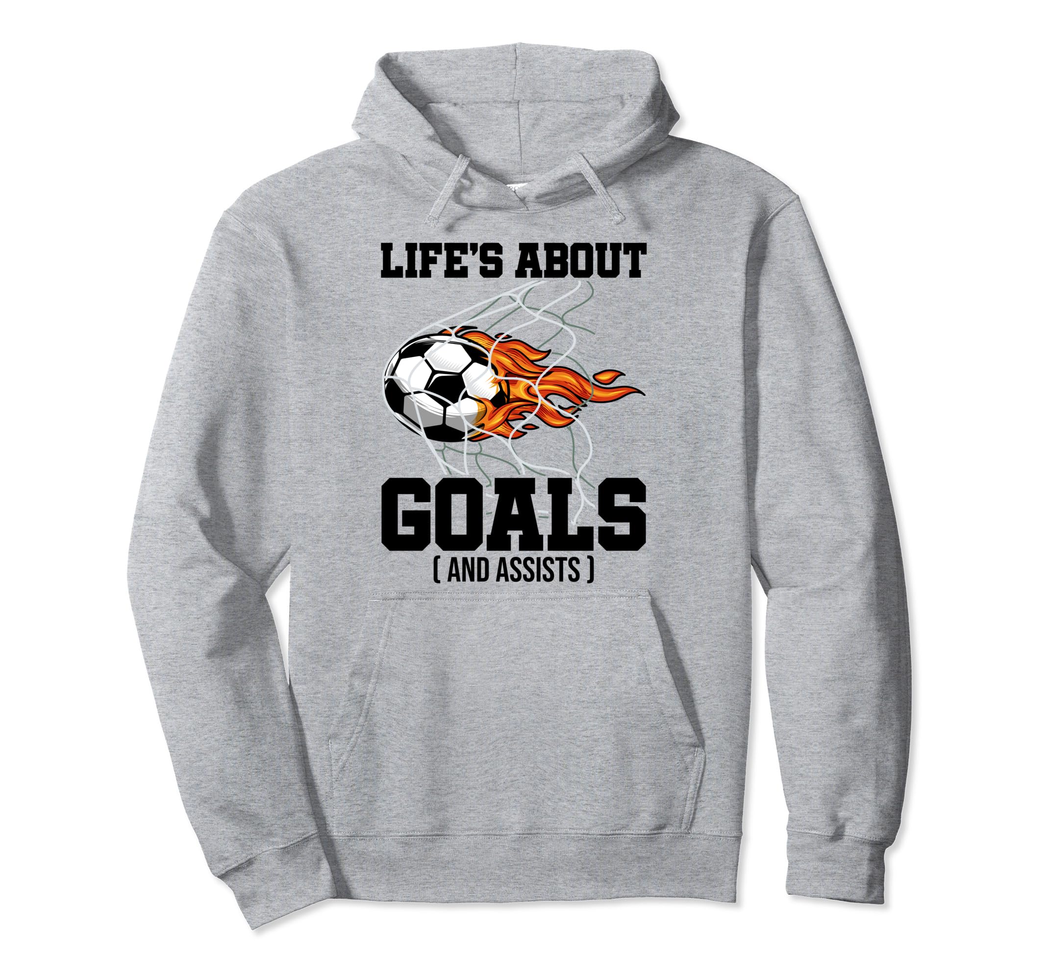 Life Is About Goals And Assist Sports Hoodie - Custom Art Print for Adults
