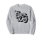 Game Day Black Sports Soccer Sweatshirt - Aesthetic Graphic Men Women