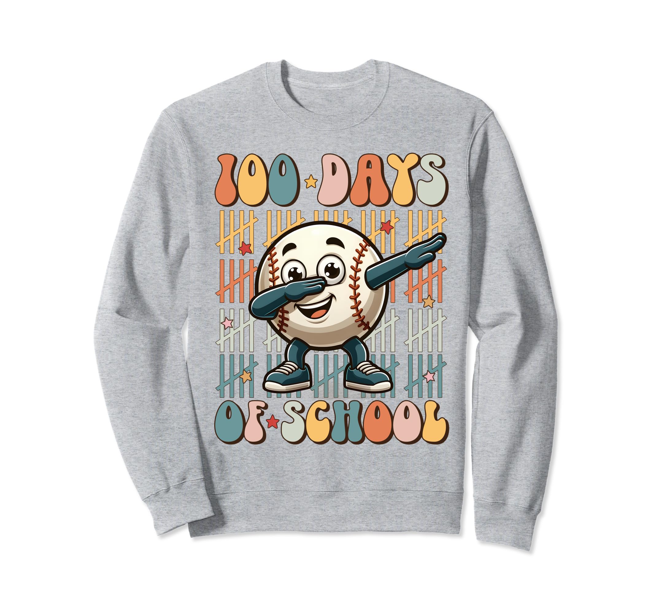 100 Days School Soccer Heart Love Sweatshirt - Custom Art Print Men Women