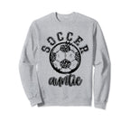 Soccer Auntie Leopard Cheetah Trendy Sweatshirt - Streetwear Style Unisex