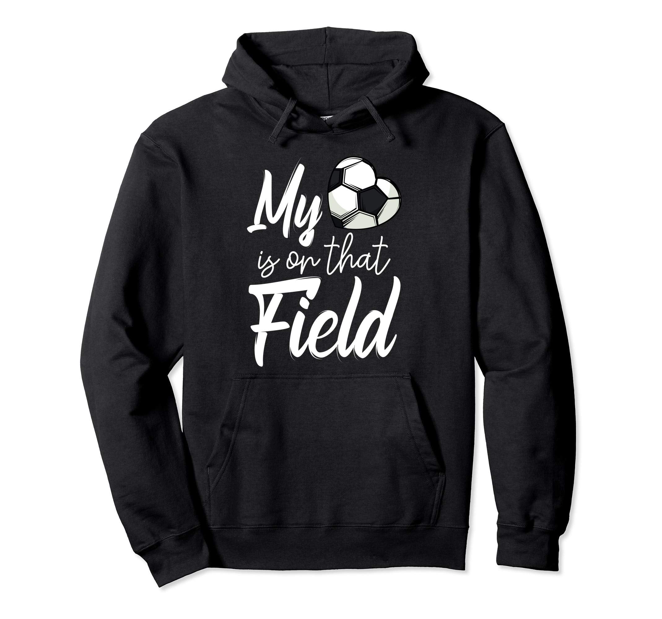 My Heart Is That Soccer Field Funny Hoodie - Aesthetic Graphic Unisex