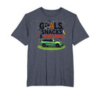 Goals Snacks Minivans Soccer Mom Life Mens T-Shirt - Unique Graphic Unisex