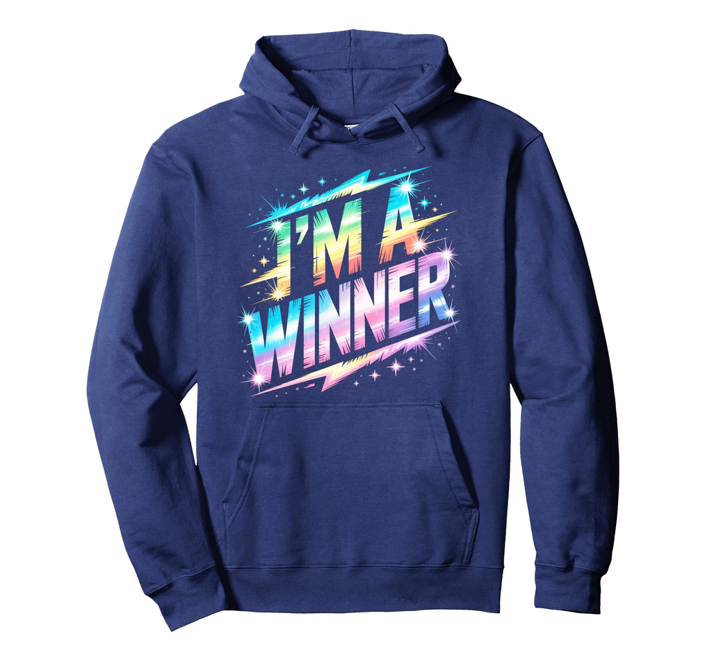 Im Winner Motivational Field Day Hoodie - Fun Novelty Design Men Women