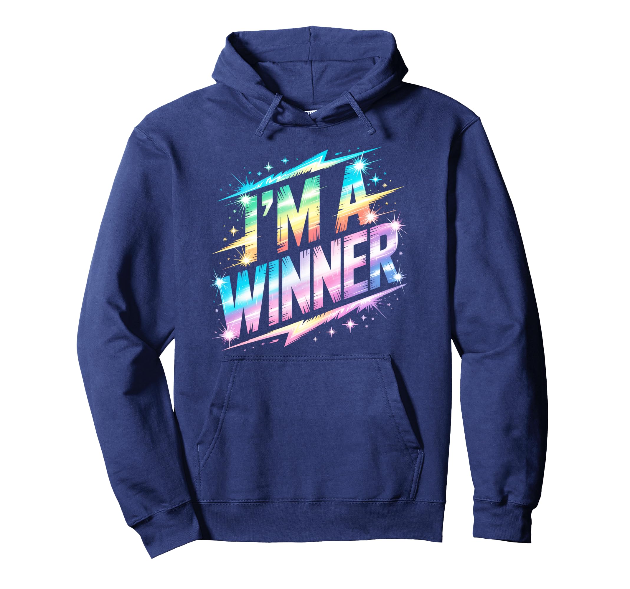 Im Winner Motivational Field Day Hoodie - Fun Novelty Design Men Women