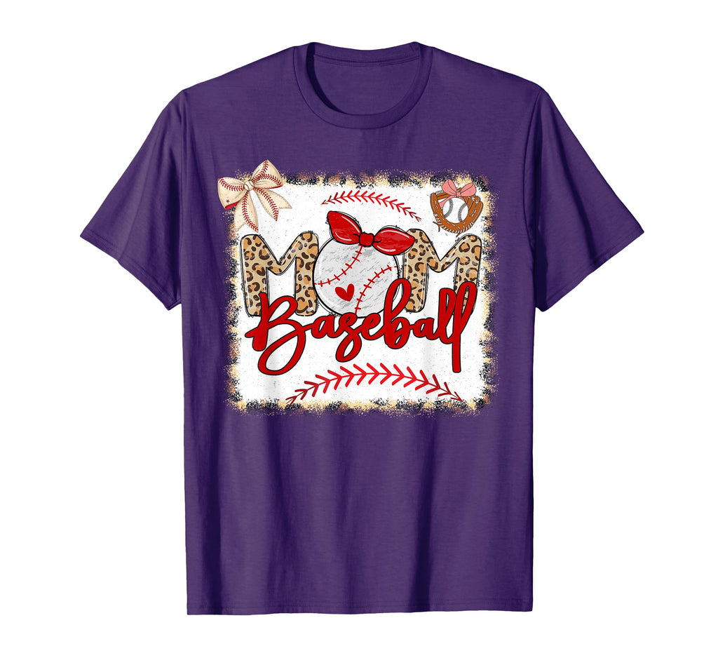 Baseball Mom Mama Mothers Day Baseball T-Shirt - Minimalist Print Men Women
