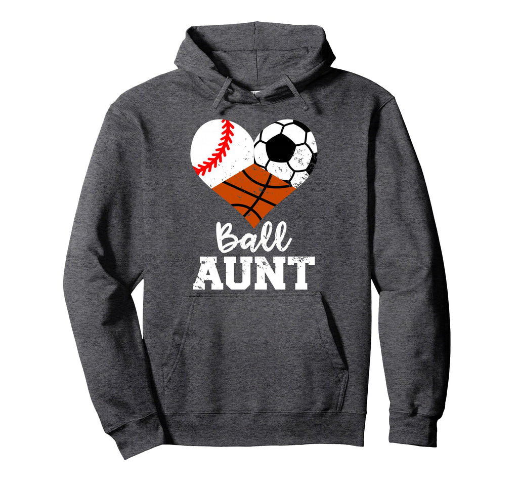 Ball Aunt Baseball Soccer Basketball Hoodie - Aesthetic Graphic for Adults