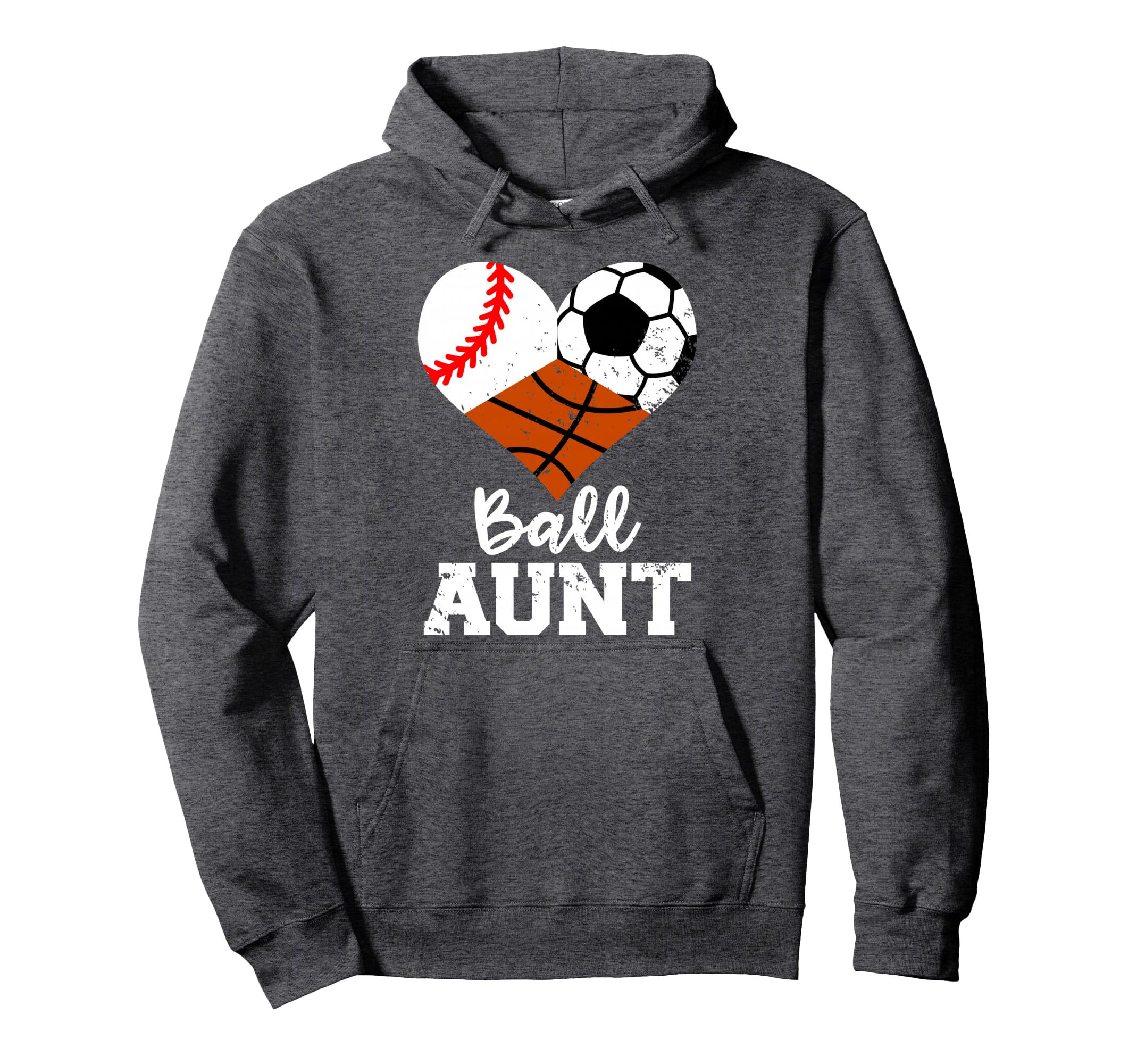 Ball Aunt Baseball Soccer Basketball Hoodie - Aesthetic Graphic for Adults