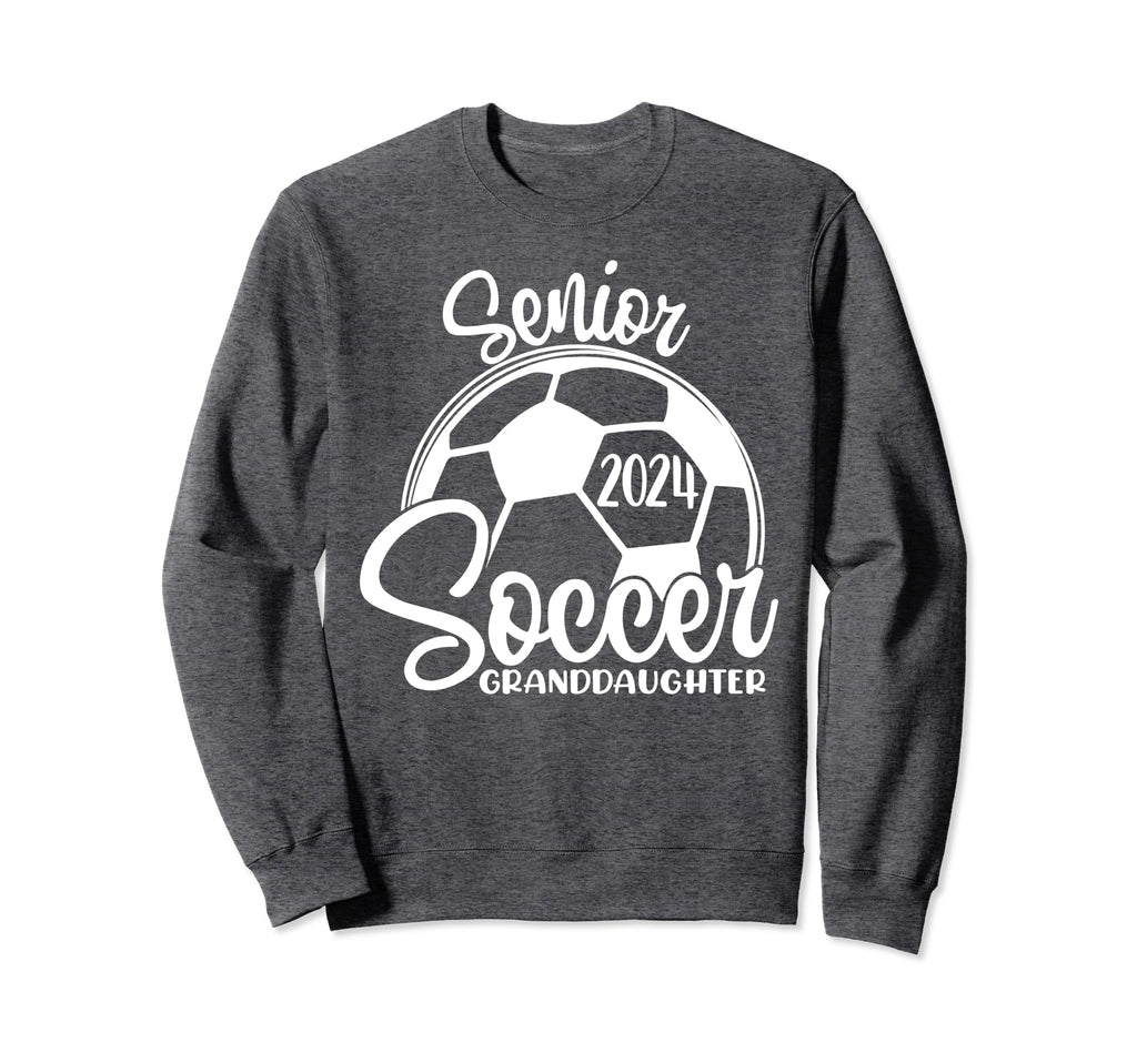 Senior Soccer Granddaughter 2024 Sweatshirt - Minimalist Print Men Women