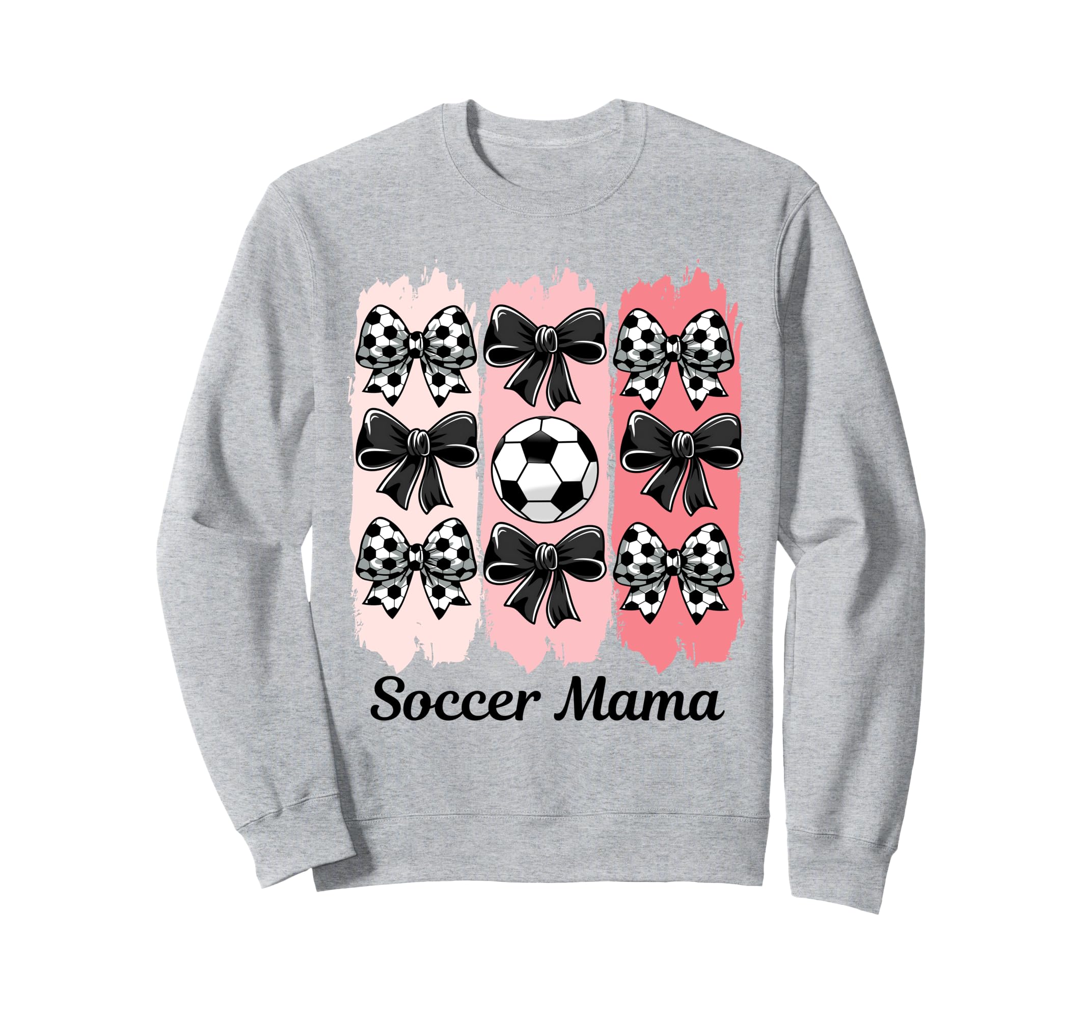 Soccer Mama Coquette Bow Soccer Mom Sweatshirt - Unique Graphic for Adults