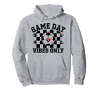 Groovy Soccer Soccer Game Day Vibes Only Hoodie - Graphic Print Unisex