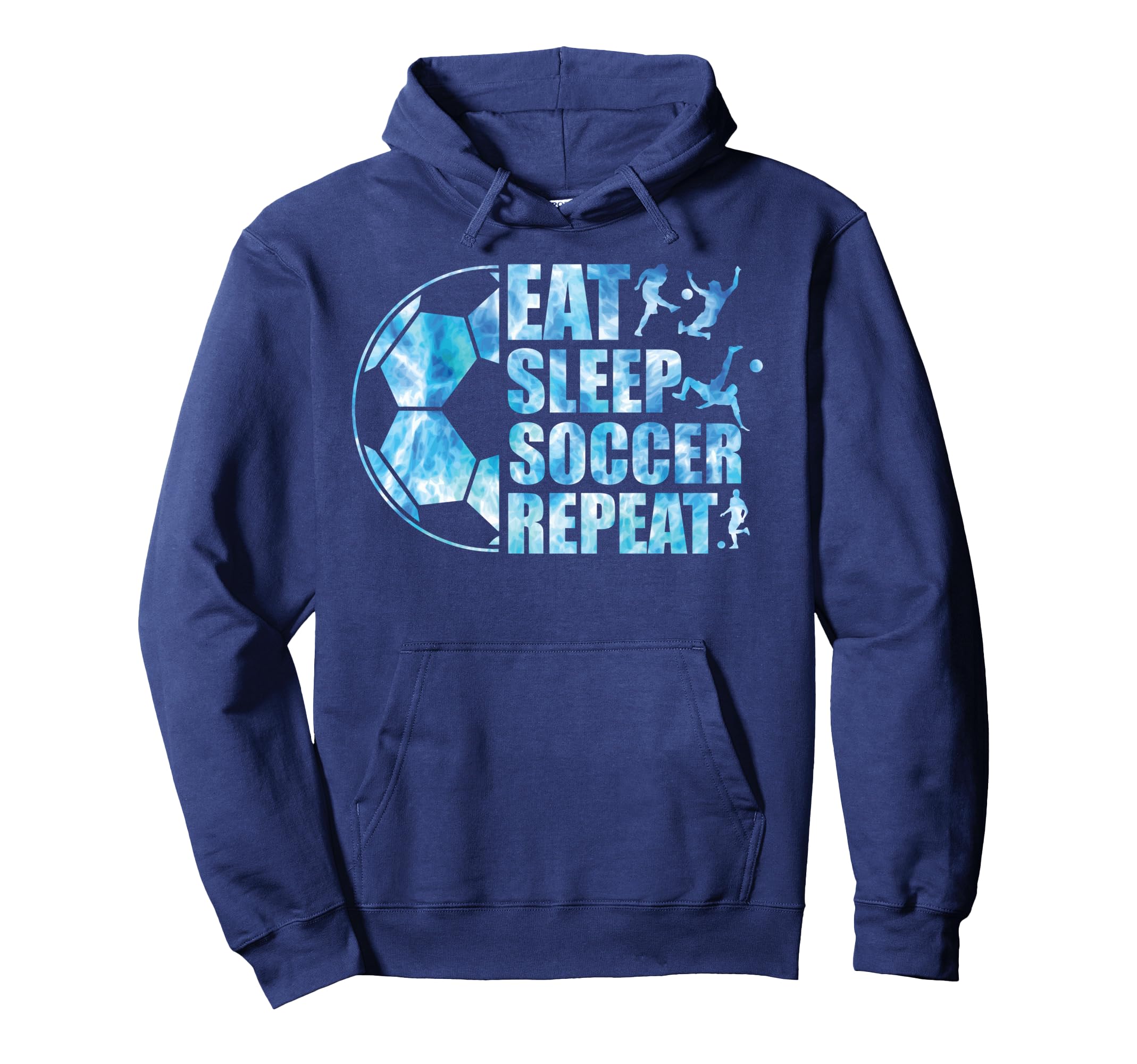 Soccer Eat Sleep Soccer Repeat Hoodie - Trendy Graphic Unisex