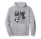 Motivational Soccer Game Coach Hoodie - Trendy Graphic for Adults