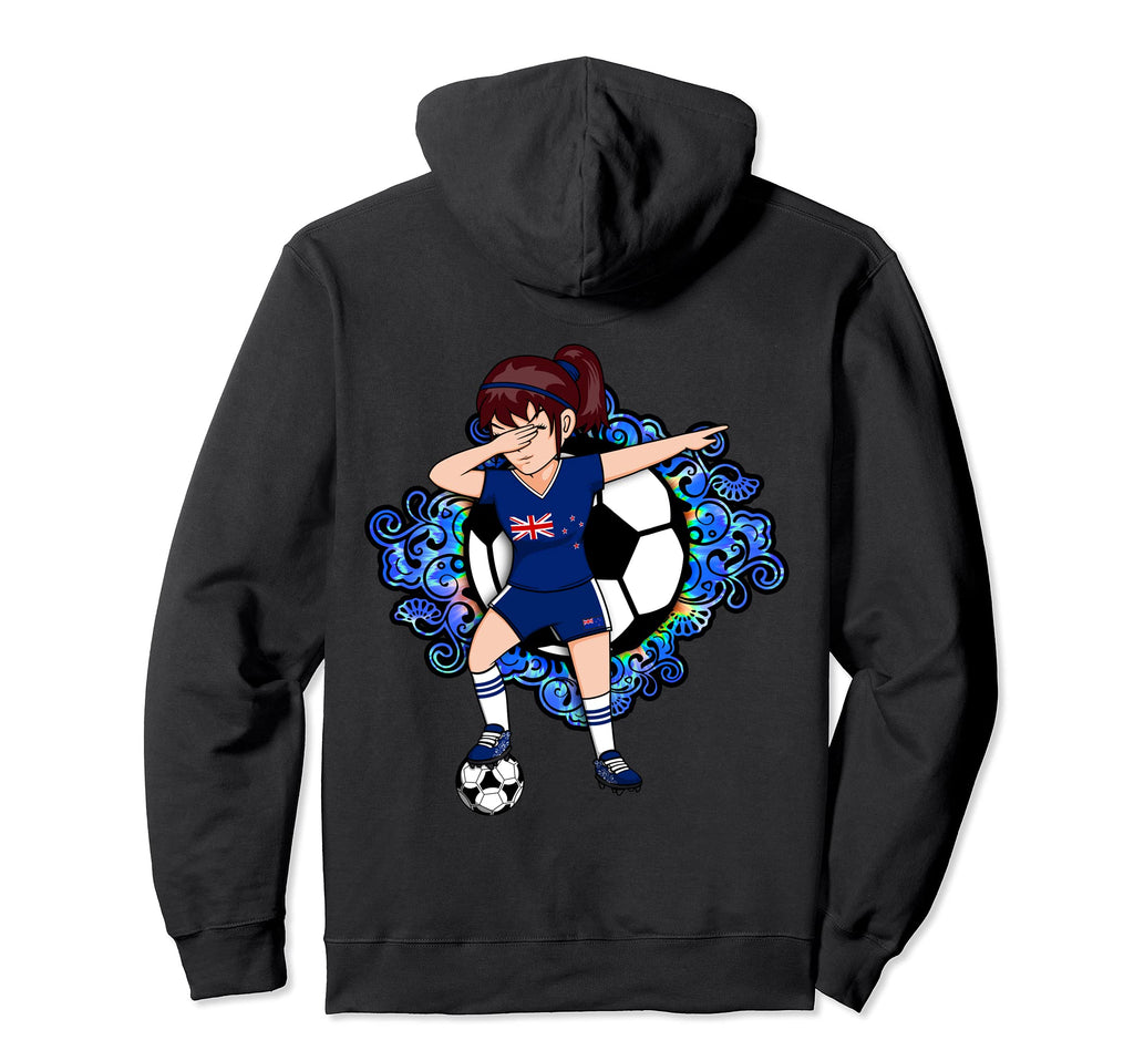 Dabbing Soccer New Zealand Fans Jersey Hoodie - Graphic Print Men Women