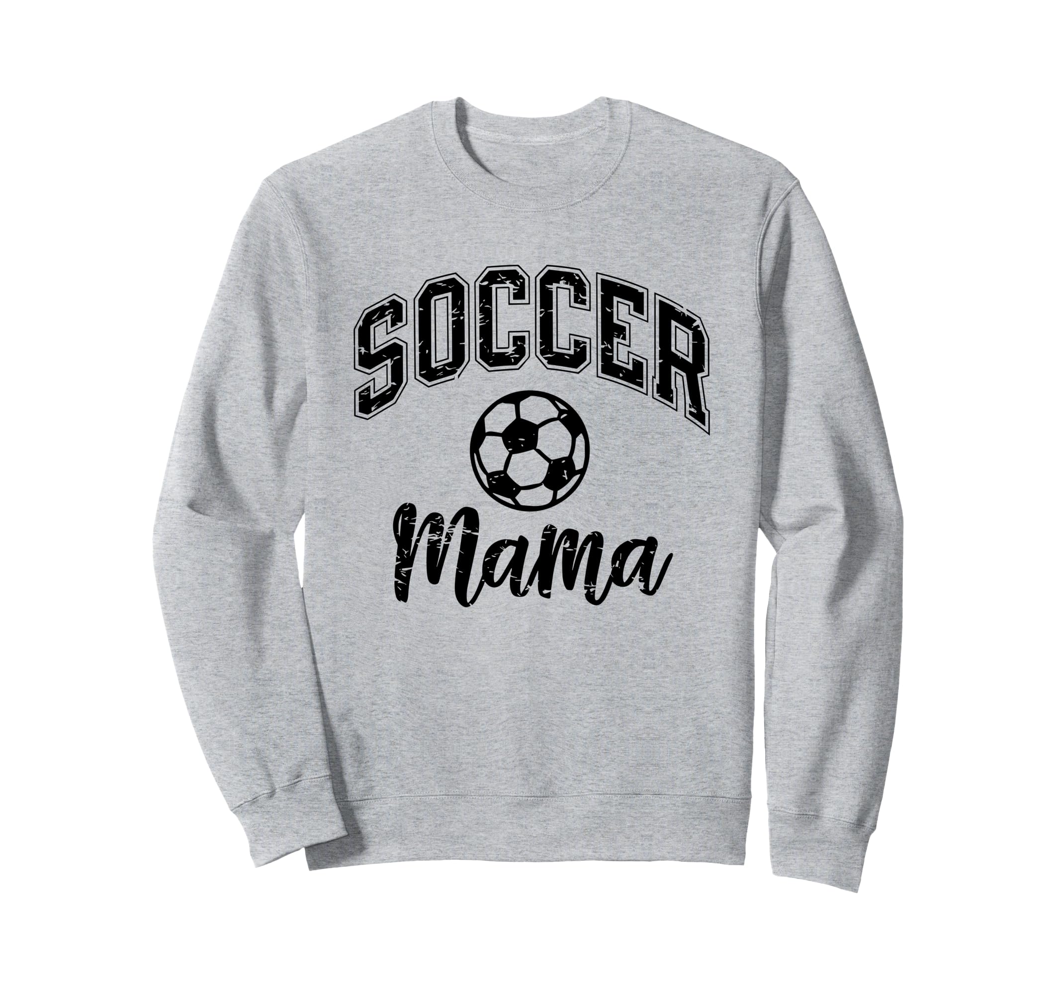 Soccer Mom Life Distressed Sweatshirt - Graphic Print Men Women