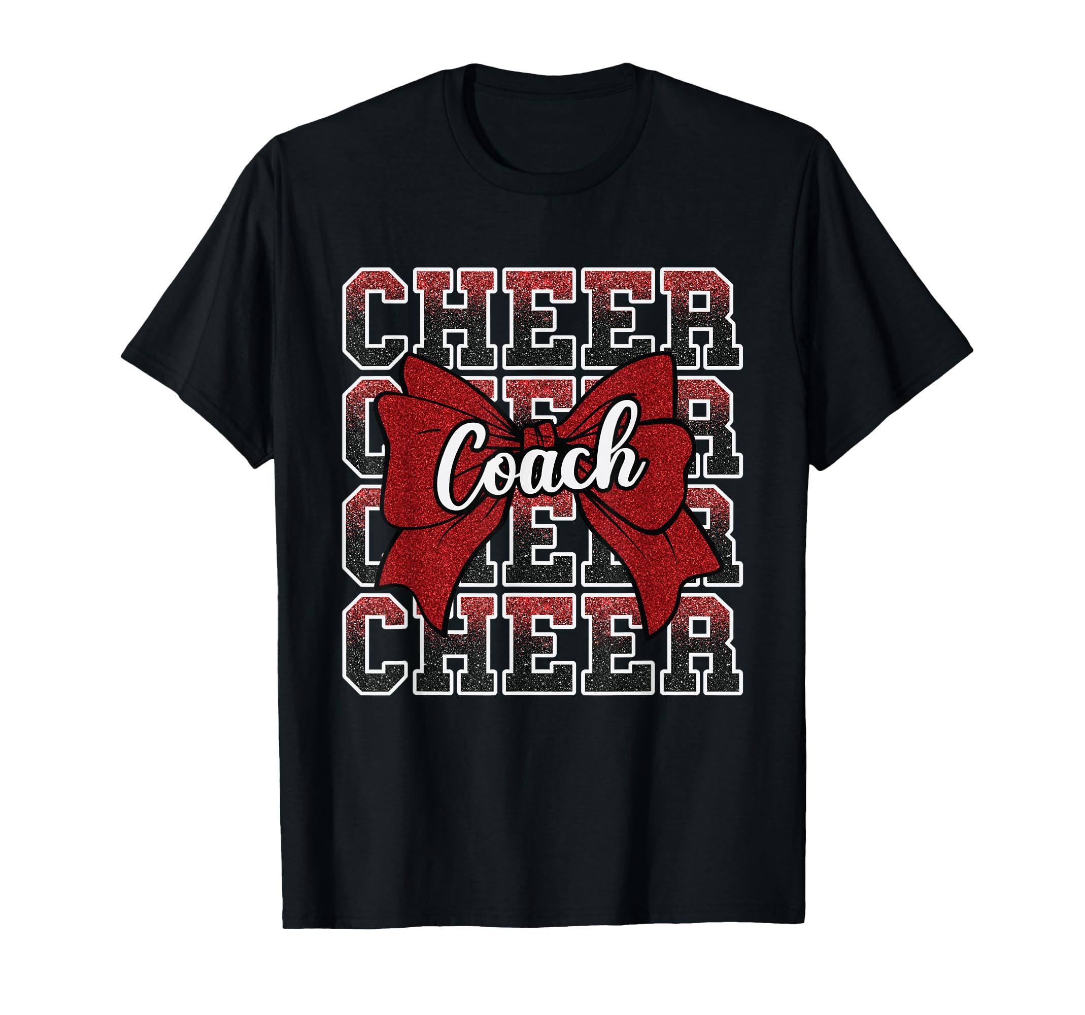 Red Funny Sport Loud Proud Cheer Coach T-Shirt - Unique Graphic for Adults