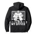 Ill Be My Office Funny Ice Hockey Hoodie - Streetwear Style Men Women
