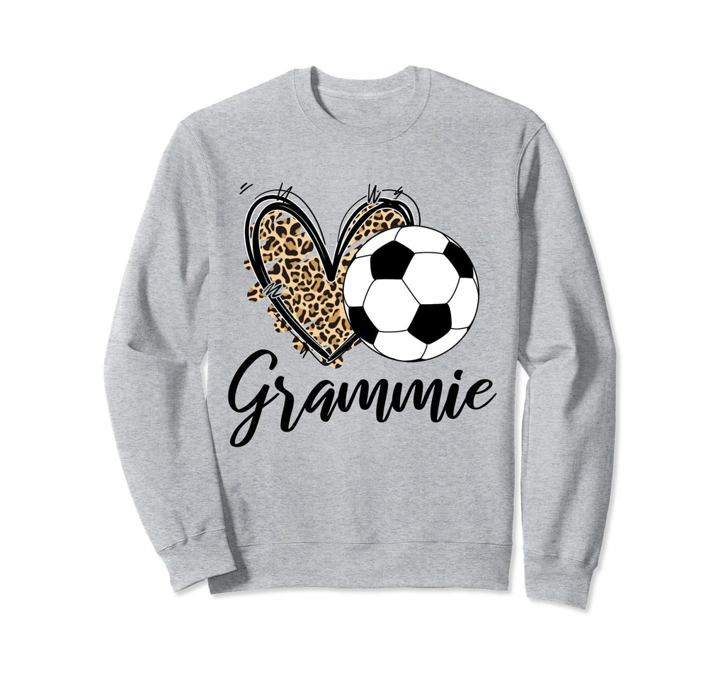 Soccer Grammie Leopard Heart Grammie Sweatshirt - Unique Graphic Unisex