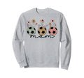 Soccer Mom Mama Wildflower Floral Sweatshirt - Novelty Apparel Unisex