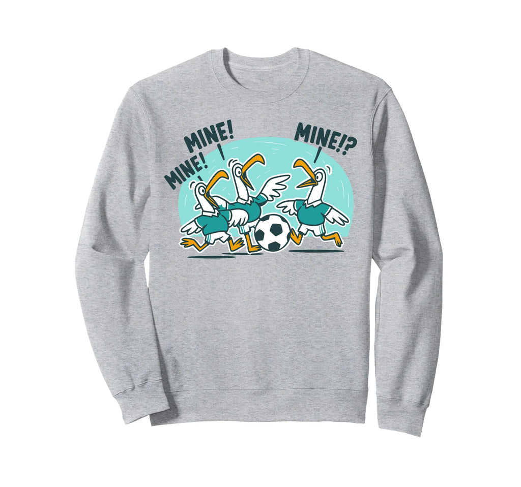Funny Bird Playing Soccer Ocean Bird Sweatshirt - Streetwear Style Unisex