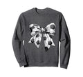 Coquette Bow Soccer Ball Mom Life Game Sweatshirt - Graphic Print Unisex