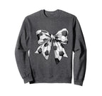 Coquette Bow Soccer Ball Mom Life Game Sweatshirt - Graphic Print Unisex