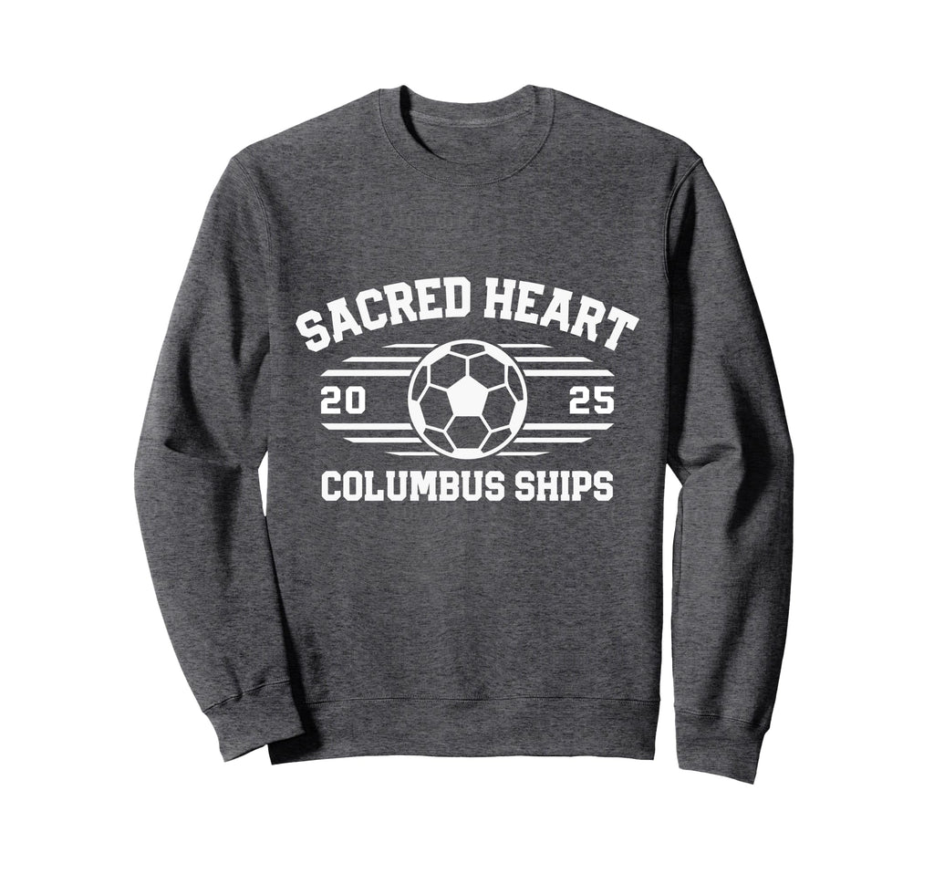 Sacred Heart Columbus Ships Soccer Sweatshirt - Minimalist Print Men Women