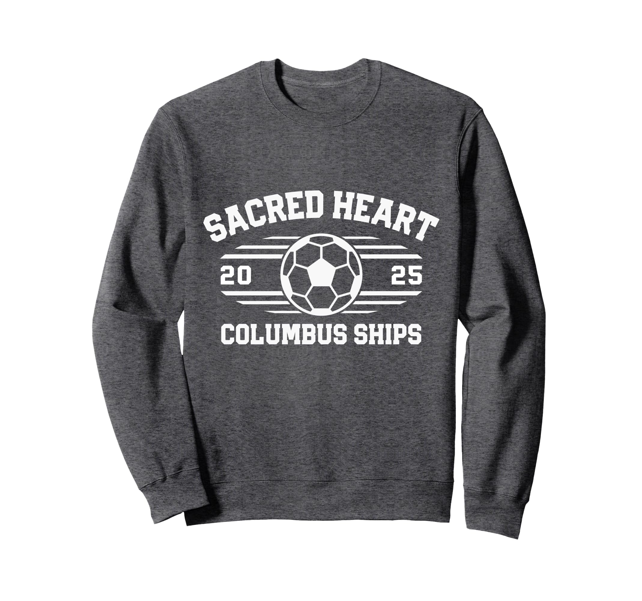 Sacred Heart Columbus Ships Soccer Sweatshirt - Minimalist Print Men Women
