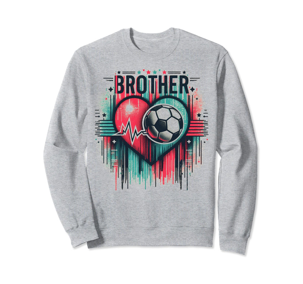 Soccer Brother Family Matching Sweatshirt - Fun Novelty Design for Adults