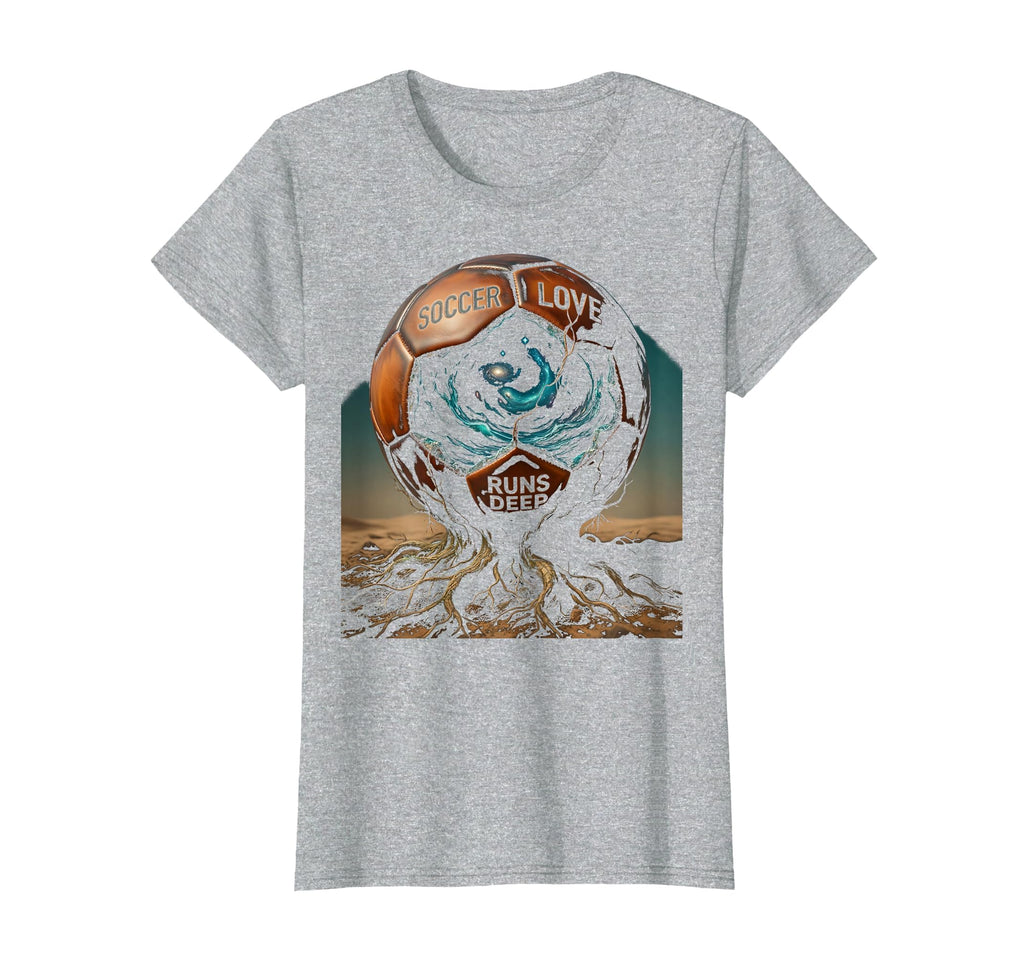 Soccer Love Runs Deep Passionate Fan T-Shirt - Unique Graphic Unisex
